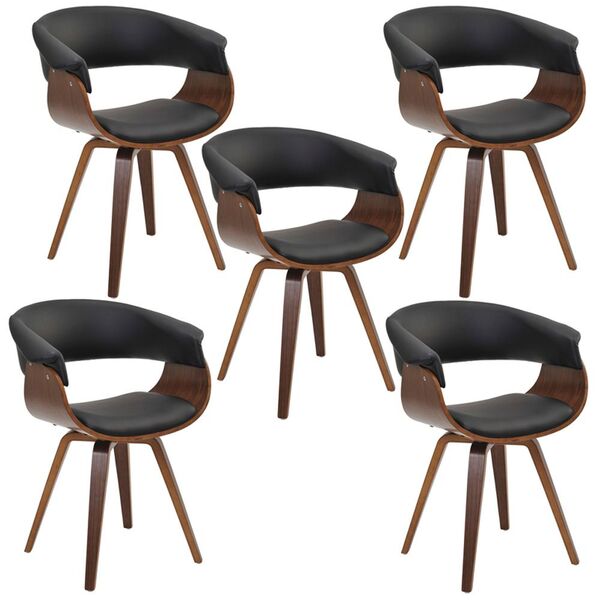 Kit 05 Cadeiras Decorativas Para Escritório Recepção Ohana Fi