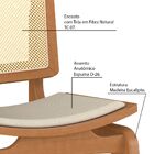 Kit 05 Cadeiras Decorativas Sala De Jantar Madeira Champagne