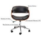 Kit 05 Cadeiras Escritório Office Oga Base Giratória Cromada