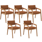 Kit 05 Cadeiras Para Sala De Jantar Estar Living Giorgia L02