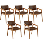 Kit 05 Cadeiras Para Sala De Jantar Estar Living Giorgia L02