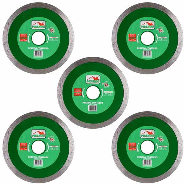 Kit 05 Discos Prando Contínuo 110 X 20 Mm Mármore