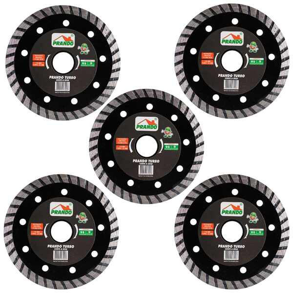Kit 05 Discos Prando Turbo 110 X 20 Mm Marmore