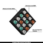 Kit 05 Nichos Porta Toalhas 16 Lugares 52x52cm Preto G01 - Gr