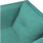 Kit 05 Poltrona Bia Pés Palito Suede Azul Tiffany - D'classe