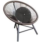 Kit 05 Poltrona Cadeira Jardim Varanda Suede Cinza