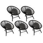 Kit 05 Poltrona Cadeira Suede Cinza