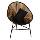 Kit 05 Poltrona Cadeira Suede Preto