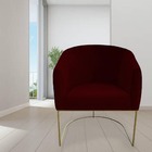 Kit 05 Poltrona Julia Com Base De Ferro Sala De Estar Escritó