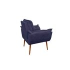 Kit 05 Poltrona Opala Sofá Sala, Quarto, Escritório Suede Azu