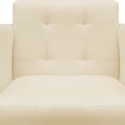 Kit 05 Poltronas  Decorativa Isa Pés Palito Suede Bege- D'cla