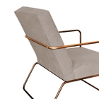 Kit 05 Poltronas Cadeira Malta Decorativa Sala Aramado Bronze