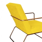 Kit 05 Poltronas Cadeira Malta Decorativa Sala Aramado Bronze