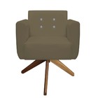 Kit 05 Poltronas Decorativa Duda Base Giratória C/strass Sued