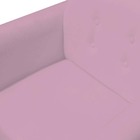Kit 05 Poltronas Decorativa Duda Suede Rosa Bebê - D'classe D