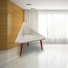 Kit 05 Poltronas Decorativa Ibiza Suede Bege - D'classe Decor