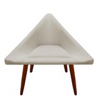 Kit 05 Poltronas Decorativa Ibiza Suede Bege - D'classe Decor