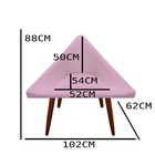 Kit 05 Poltronas Decorativa Ibiza Suede Rosa Bebê - D'classe