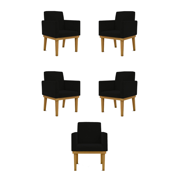 Kit 05 Poltronas Decorativa Reforçada Oferta - Balaqui Decor