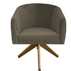 Kit 05 Poltronas Julia Decoração Base Giratória Salão Clinica