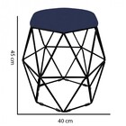 Kit 05 Puff Banqueta Aramado Luna Para Penteadeira Quarto Hex