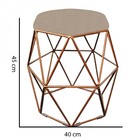 Kit 05 Puff Banqueta Aramado Luna Para Penteadeira Quarto Hex