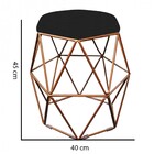 Kit 05 Puff Banqueta Aramado Luna Para Penteadeira Quarto Hex