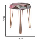 Kit 05 Puffs Banqueta Alta Bita Industrial Pé De