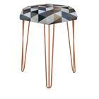 Kit 05 Puffs Banqueta Alta Bita Industrial Pé De