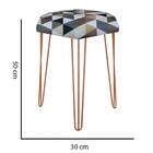 Kit 05 Puffs Banqueta Alta Bita Industrial Pé De
