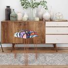 Kit 05 Puffs Banqueta Alta Bita Industrial Pé De