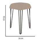 Kit 05 Puffs Banqueta Alta Bita Industrial Pé De Ferro