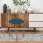 Kit 05 Puffs Banqueta Alta Bita Industrial Pé De Ferro