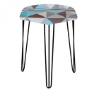 Kit 05 Puffs Banqueta Alta Bita Industrial Sala Penteadeira P