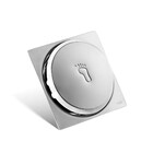 Kit 05 - Ralo Click De Inox 10x10 Cm + Porta Grelha Cromado