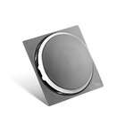 Kit 05 - Ralo Click De Inox Grafite 10x10 Cm + Porta Grelha C