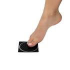 Kit 05 - Ralo Click Preto 10x10 Cm + Porta Grelha Cromado