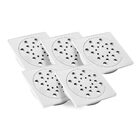 Kit 05 - Ralo Com Fecho + Porta Grelha 15x15 Cm (branco)