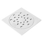 Kit 05 - Ralo Com Fecho + Porta Grelha 15x15 Cm (branco)