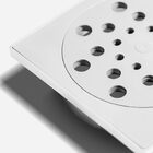 Kit 05 - Ralo Com Fecho + Porta Grelha 15x15 Cm (branco)