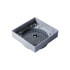 Kit 05 - Ralo Oculto Invisível 10x10 Cm Com Tela (platina)