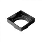 Kit 05 - Ralo Oculto Invisível 10x10 Cm Com Tela (preto)