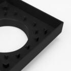Kit 05 - Ralo Oculto Invisível De Embutir Quadrado (preto)