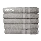 Kit 05 Toalha De Banho Felpuda Lisboa 80x150cm 100% Algodão G