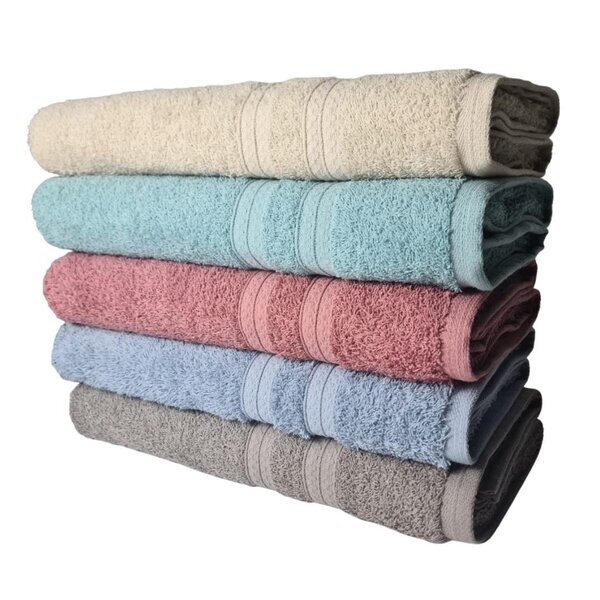 Kit 05 Toalha De Banho Felpuda Lisboa 80x150cm 100% Algodão G