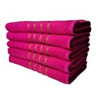 Kit 05 Toalhas De Banho Dubai Revenda 330g/m² 100% Algodão 70