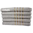 Kit 05 Toalhas De Banho Dubai Revenda 330g/m² 100% Algodão 70