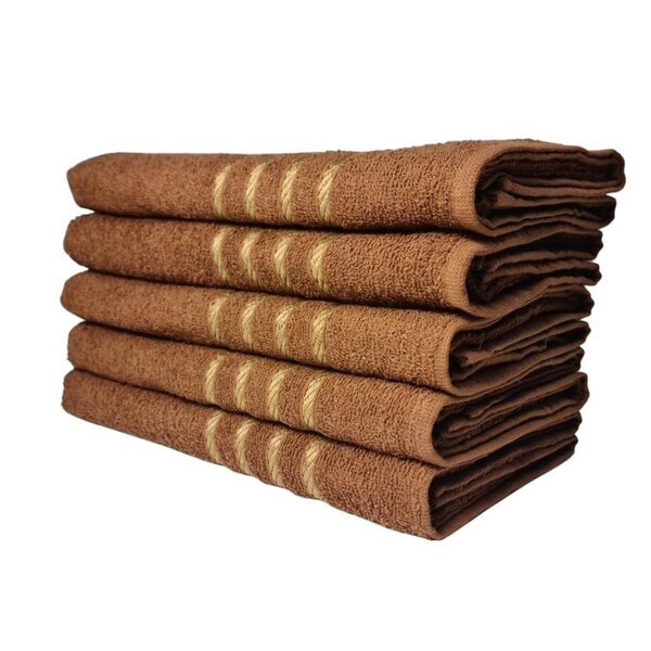 Kit 05 Toalhas De Banho Dubai Revenda 330g/m² 100% Algodão 70