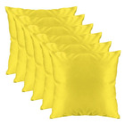 Kit 06 Almofadas Decorativas Para Sala E Quarto Suede Amarelo