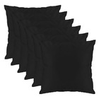 Kit 06 Almofadas Decorativas Para Sala E Quarto Suede Preto -